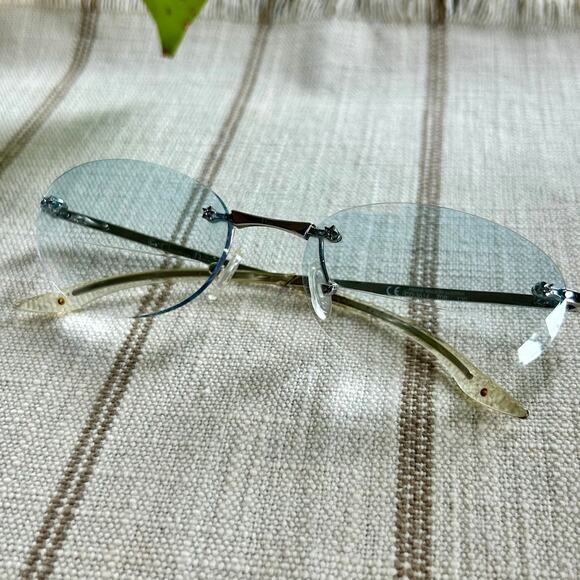 Christian Dior Rimless Bifocal  Eyeglasses Clear Lens CD3614 70B 130 - Picture 2 of 16